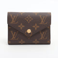 Louis Vuitton Monogram Portefolio Victoria M62472 Brown Compact Wallet