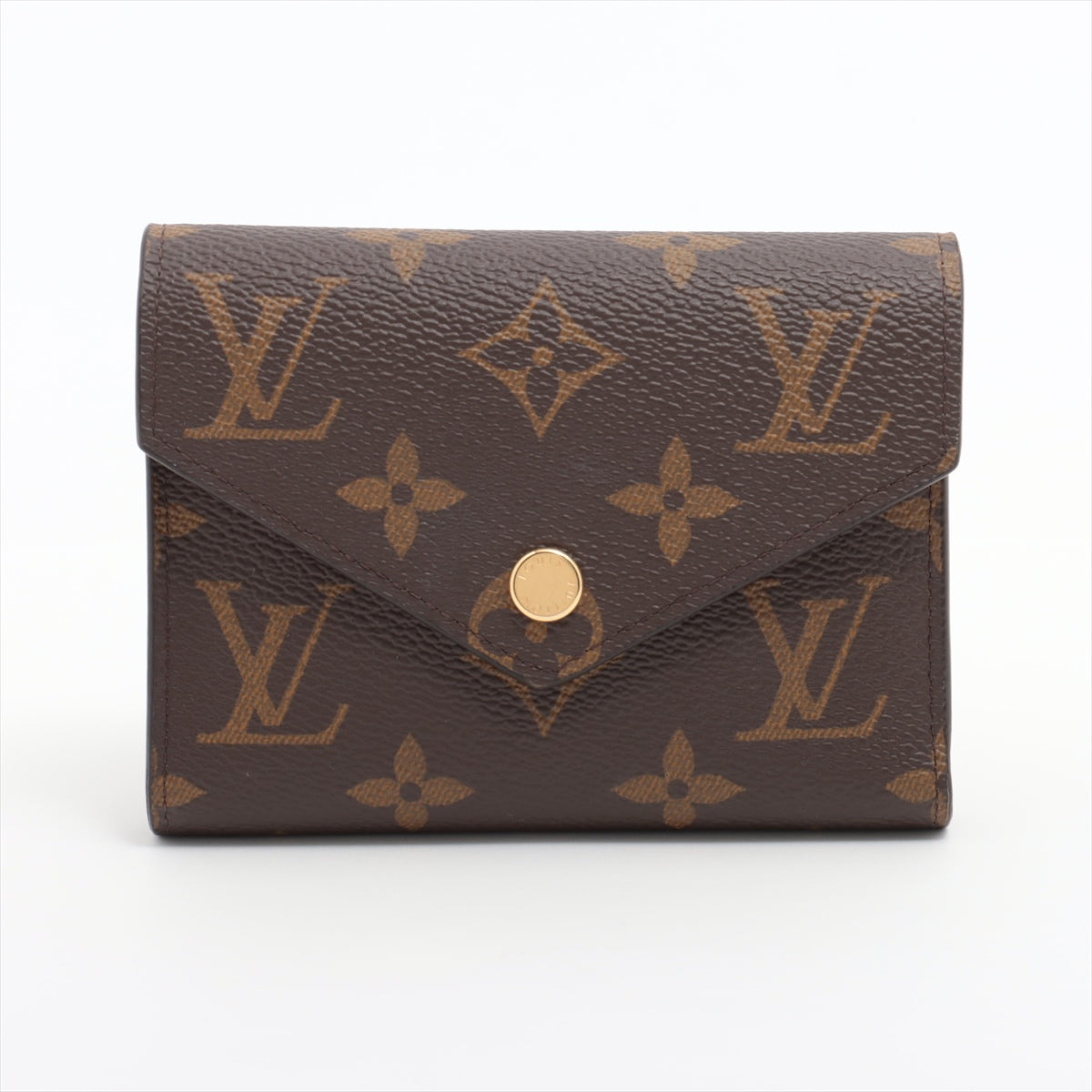 Louis Vuitton Monogram Portefolio Victoria M62472 Brown Compact Wallet
