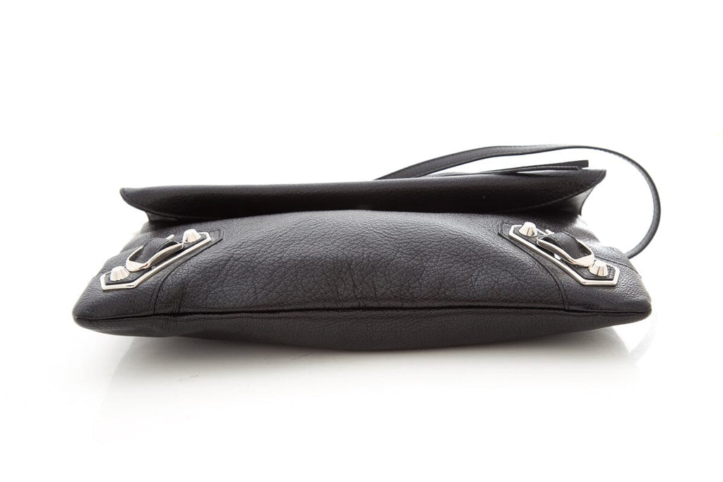 Balenciaga Black Edge Envelope Leather Cross-Body