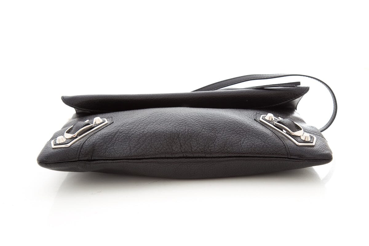 Balenciaga Black Edge Envelope Leather Cross-Body