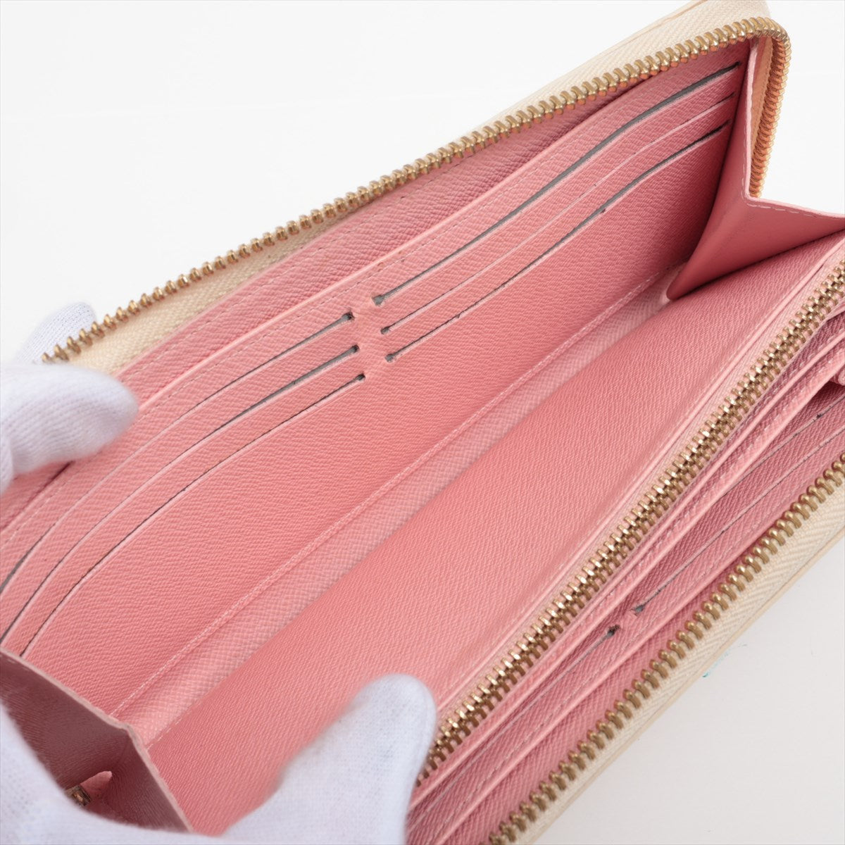 Louis Vuitton Damierazur N60139 Round  Wallet
