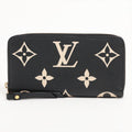 Louis Vuitton Bi-Color Monogram Implant Zippyr Wallet M80481 Noneir Round Zipper Wallet
