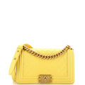 CHANEL Boy Flap Bag Quilted Lambskin Old Medium