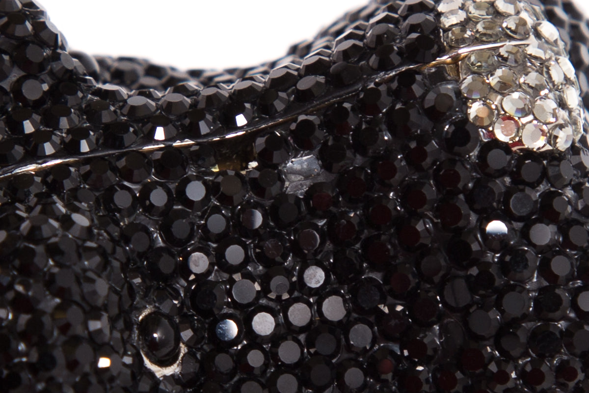 Judith Leiber Black Crystal Scottish Terrier Clutch