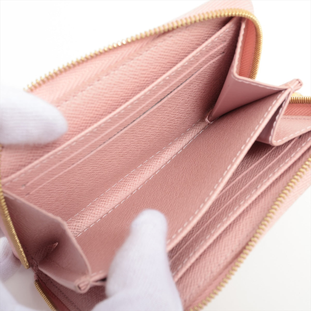 Louis Vuitton Damierazur Zippyr Coin Impact N60229 Rose Valerie Coin Case
