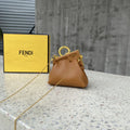 FI Nano First Charm Brown Bag For Woman 10cm/4in