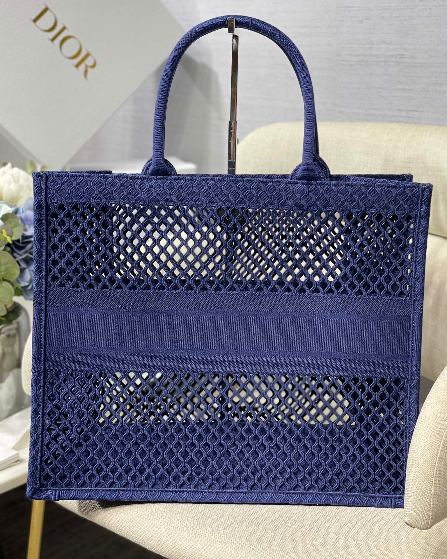 GLAMI Large Book Tote Blue, For Women, WomenÃ¢â‚¬â„¢s Handbags 16.5in/42cm CD