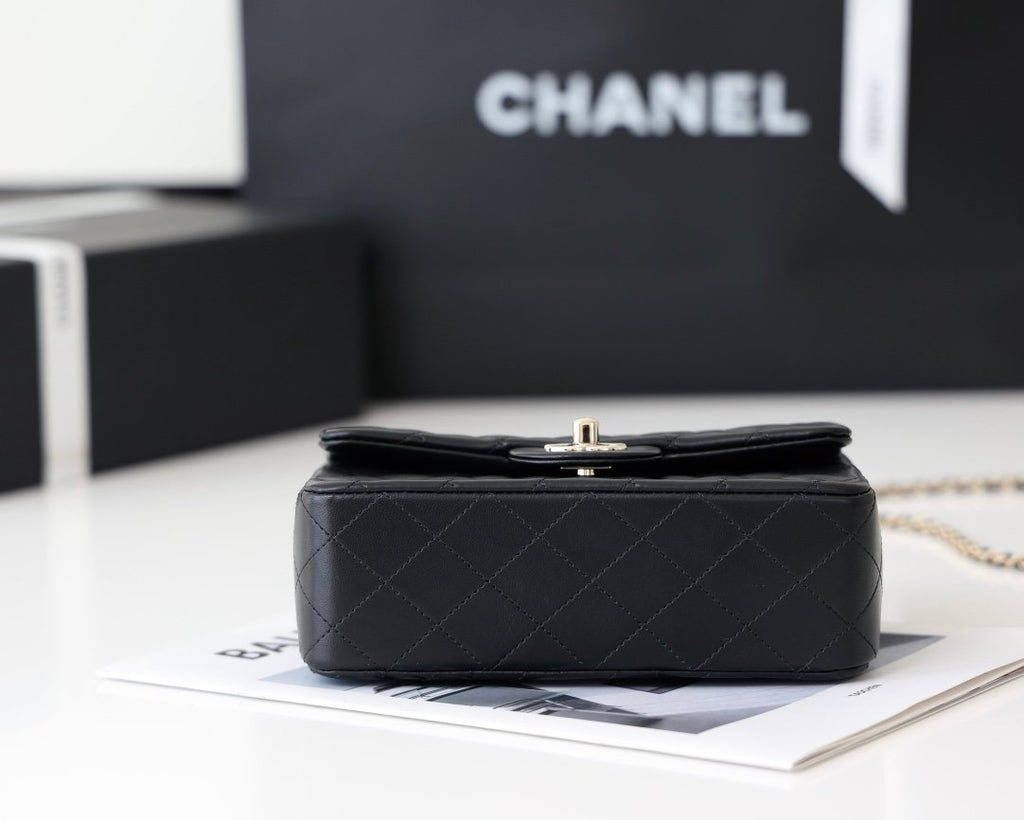 CHLMini GlamIapbag With Top Handle Black For Women 7.8in/20cm