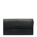 Louis Vuitton Epi Pochette Portemoney Credity Long Wallet M63572 Noneir Black Leather  Louis Vuitton