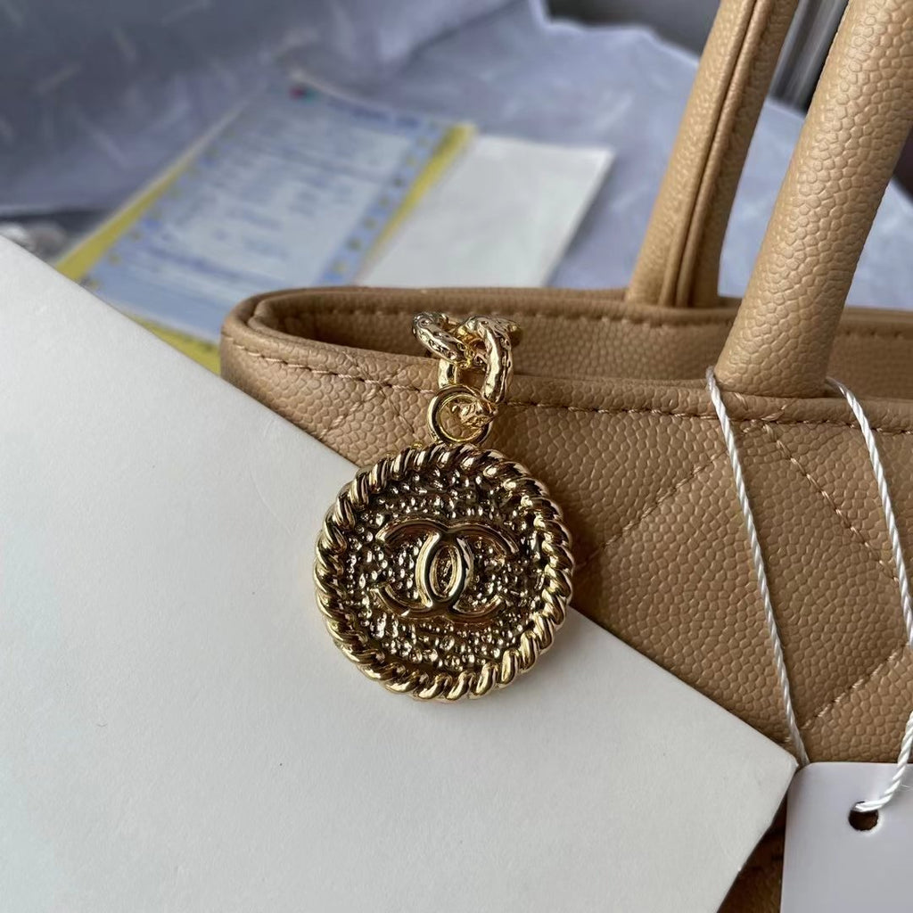 CHLMedallion Tote Shoulder Beige Bag For Women 29cm/11.4in