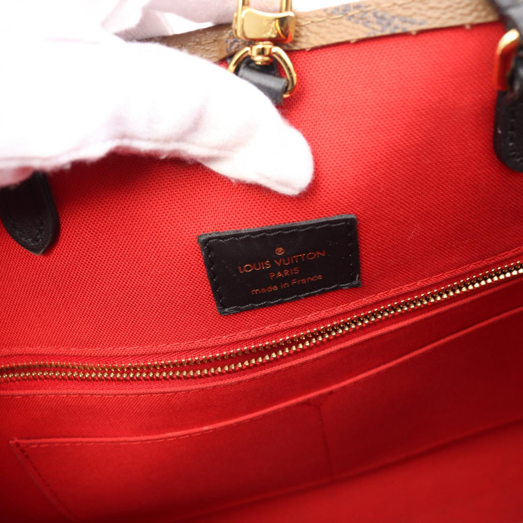 Louis Vuitton Giant Monogram Reverse Onthego MM Canvas Tote Bag