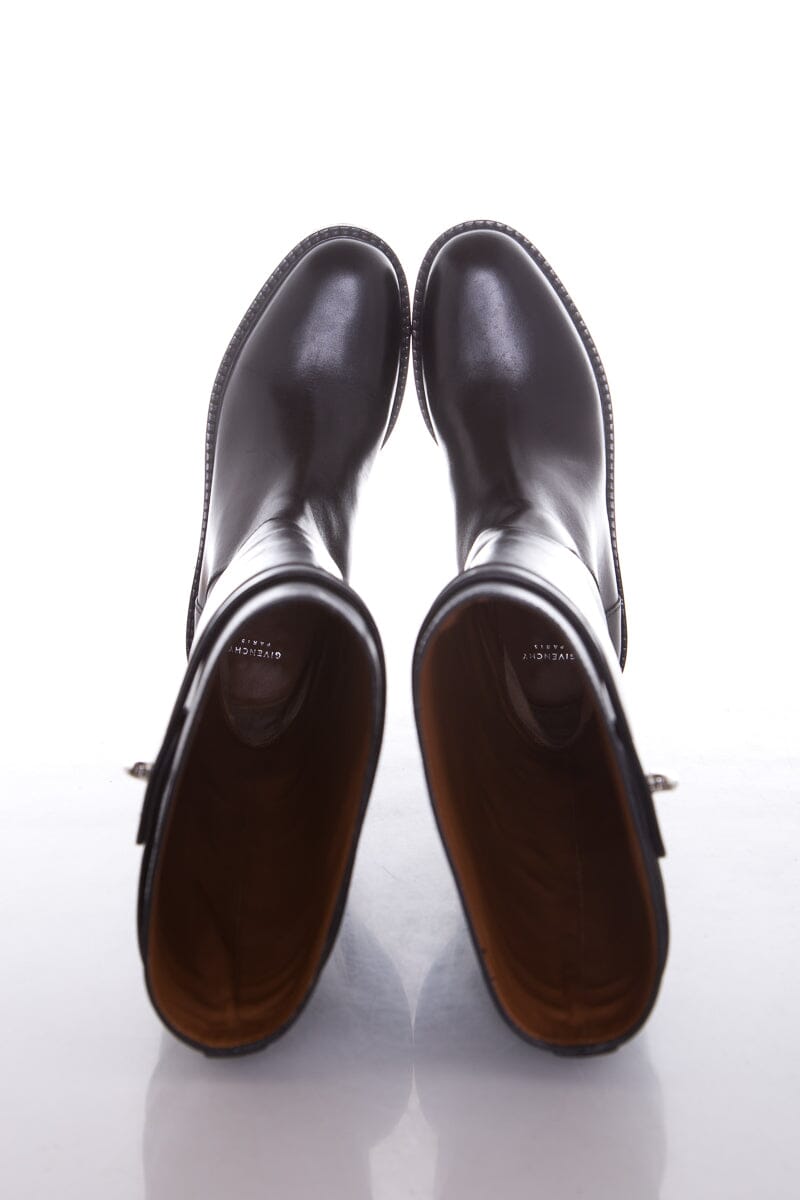 Givenchy Black Shark Tooth Tall Boots SZ 36
