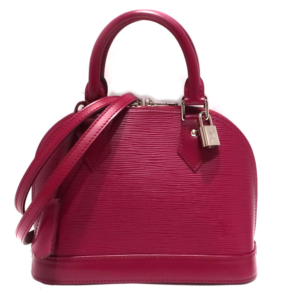 Louis Vuitton BB Alma Epi Wine Red M40850 Silver G  Shoulder Bag Handbag