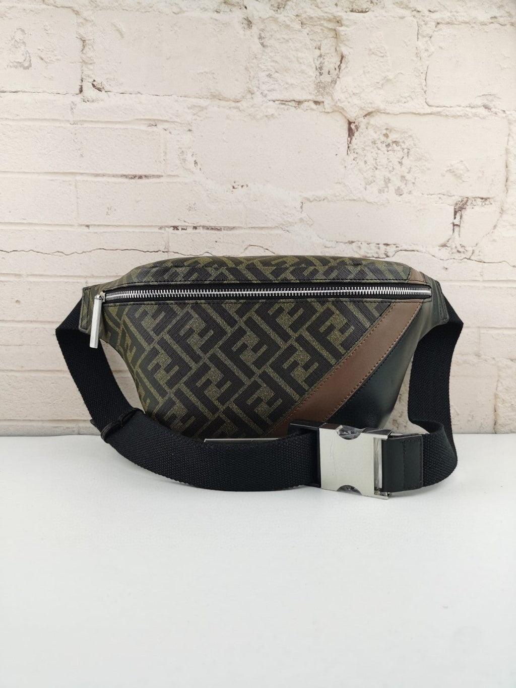 FI Belt Bag Khaki/Brown For Men, Men’s Bags 18.1in/46cm 7VA434
