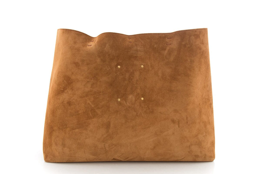 Chloe Brown Suede Marcie Tote Bag