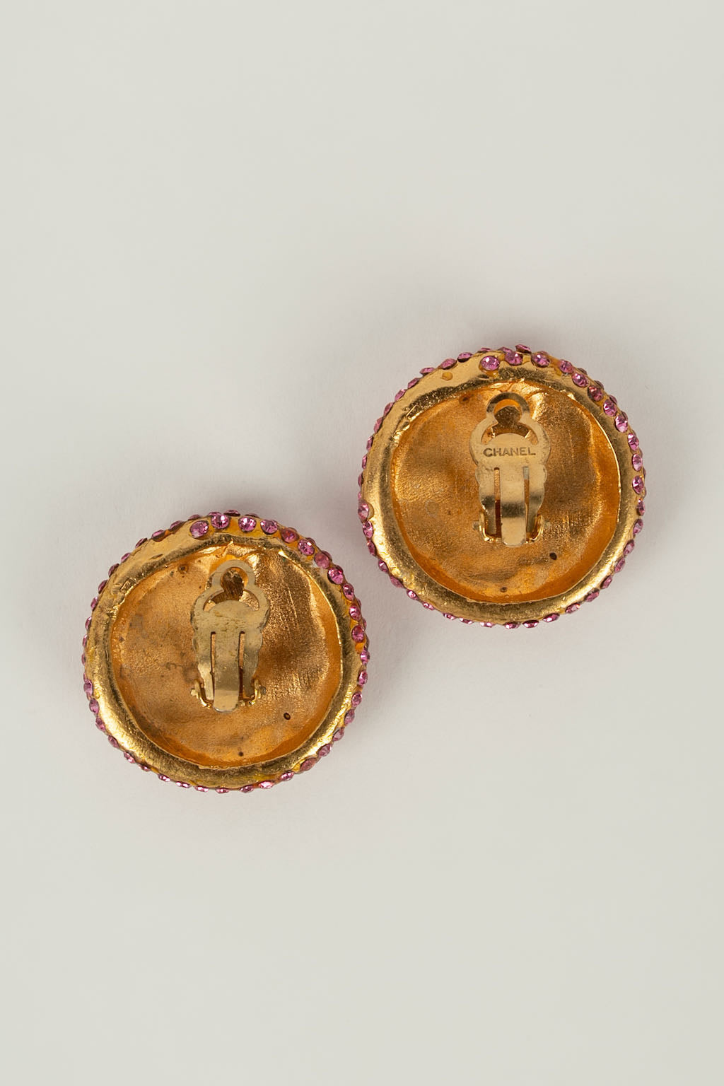 Boucles d'oreilles strassÃƒÆ’Ã‚Â©es Chanel