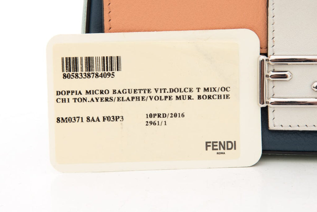 Fendi Multicolor Double Baguette Monster Cross-Body