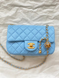 CHLMini GlamIap Bag Blue For Women Bags 7.9in/20cm