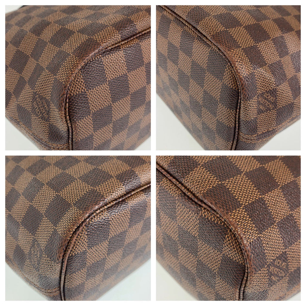 Louis Vuitton Damier Neverfull PM Tote Bag with Pouch