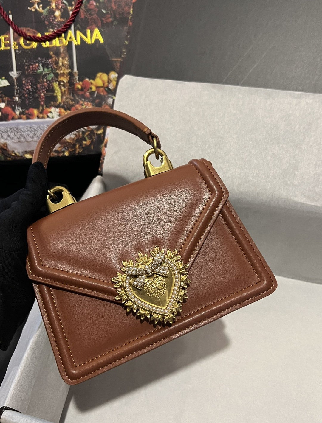 GLAMI Small Devotion Bag In Plain Brown For Women 7.5in/19cm GLAMI