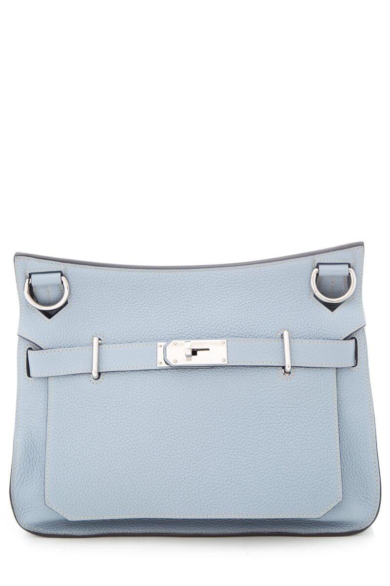 HermÃƒÆ’Ã‚Â¨s Jypsiere 28cm Clemence in Blue Jean Cross-Body