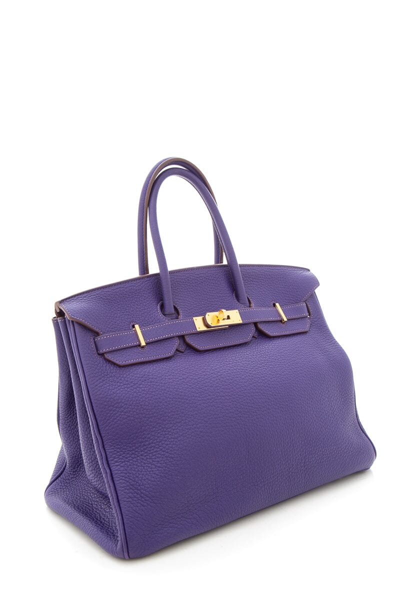 HermÃƒÆ’Ã‚Â¨s Ultra Violet 35CM Birkin in Togo Leather- With Key