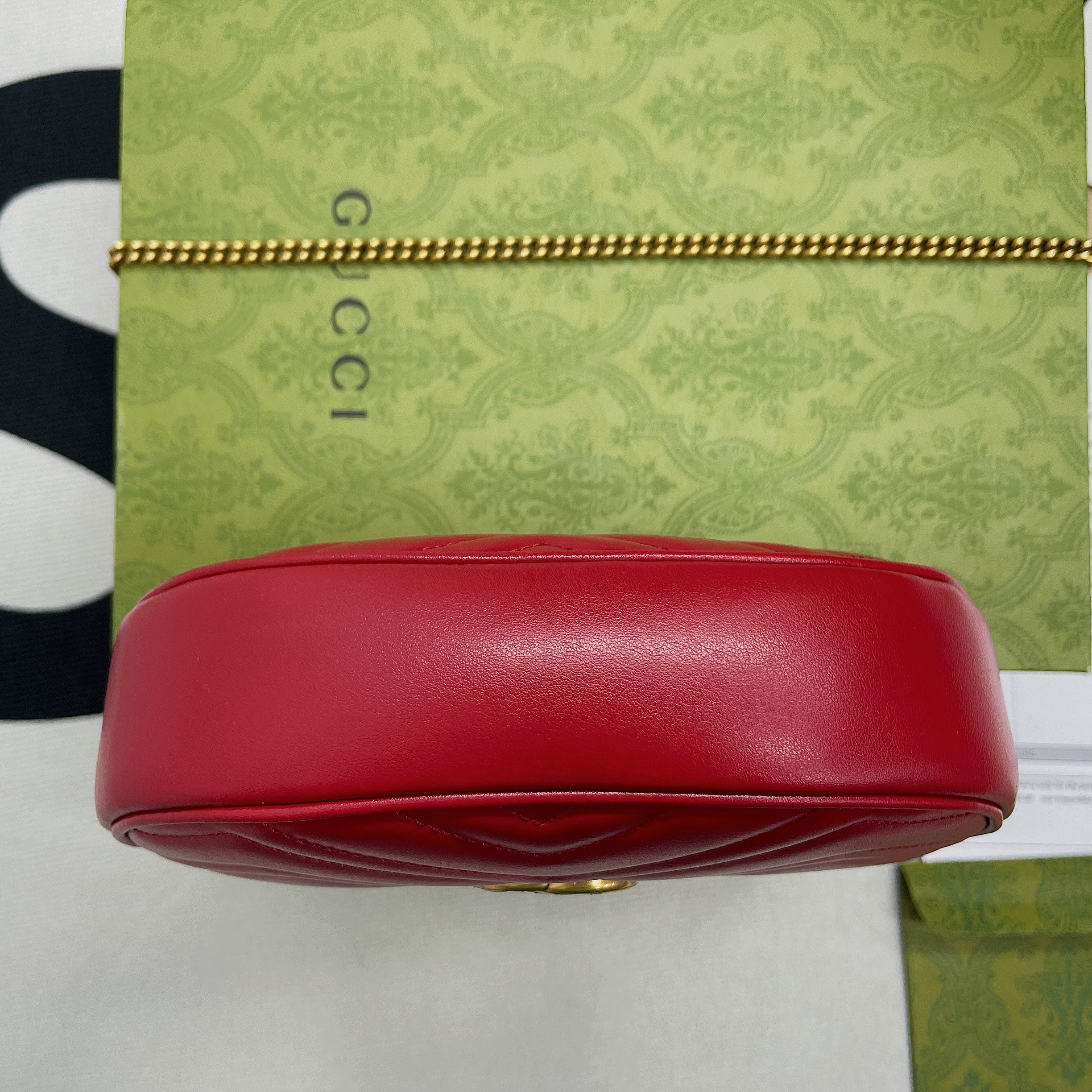 Glami Marmont Half Moon Shaped Mini Bag Red For Women, Women’s Bags 8.5in/22cm Glami