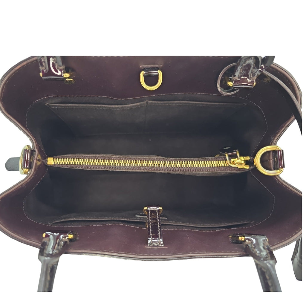 Louis Vuitton Monogram Amarante Vernis Montaigne MM Satchel