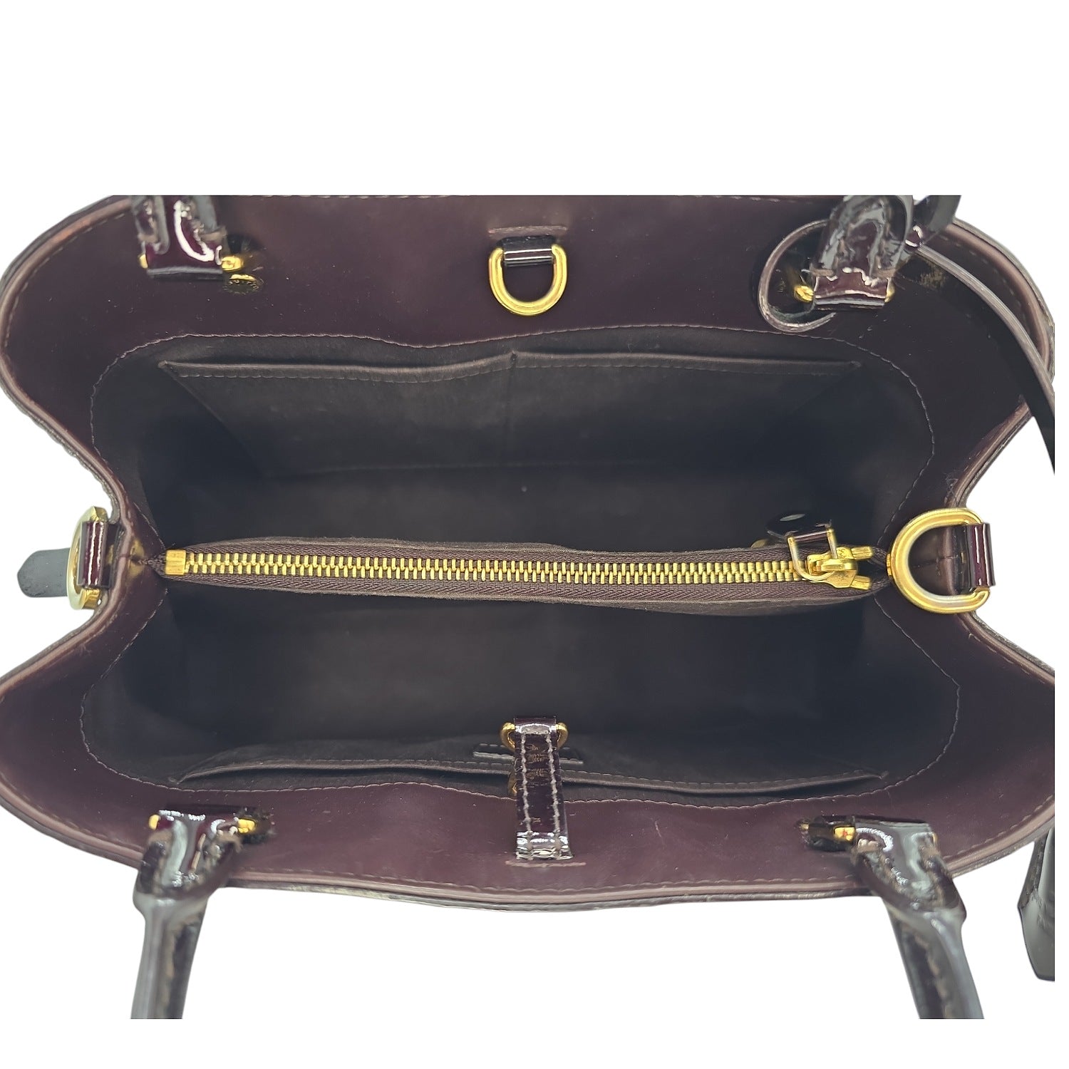 Louis Vuitton Monogram Amarante Vernis Montaigne MM Satchel
