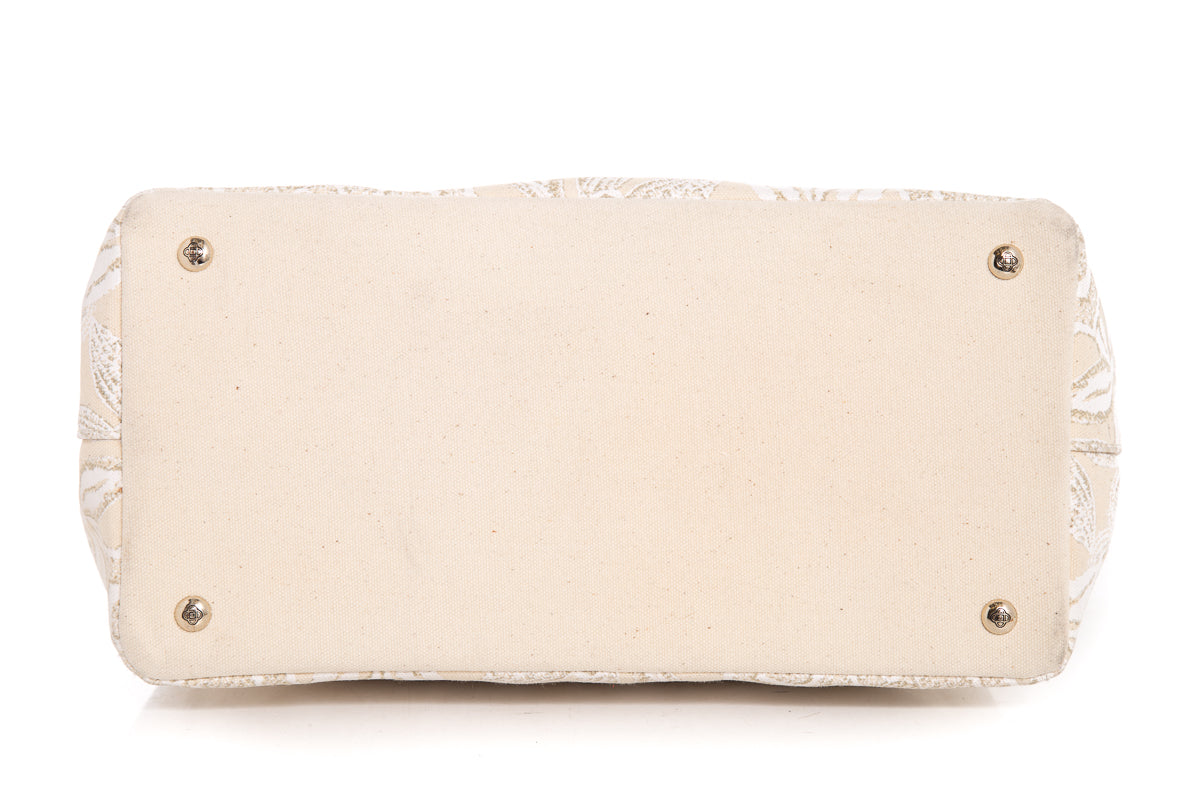 Oscar de la Renta Off White Tote
