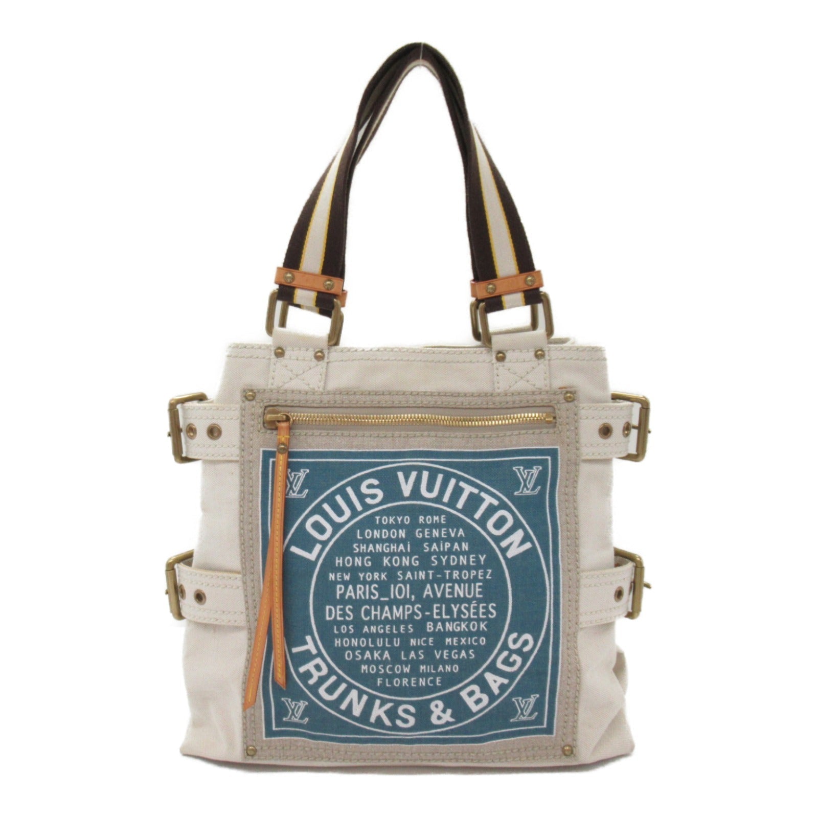 Louis Vuitton Louis Vuitton Globe per MM Tortured Bag Cruise Line Tortured Bag  Canvas Blue M95114
