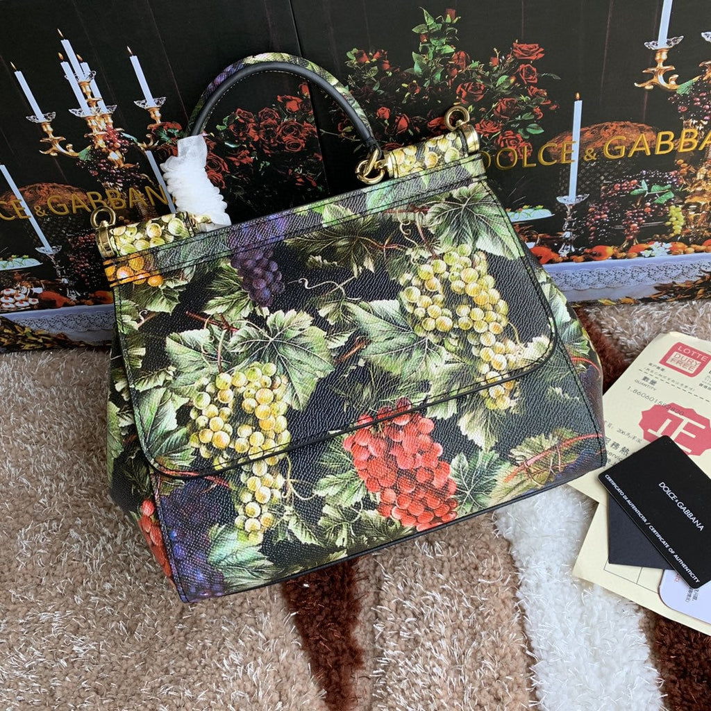 GLAMI MeGLAMIum Sicily Handbag Unique Print Motifs Muticolour For Women 10.2in/26cm GLAMI