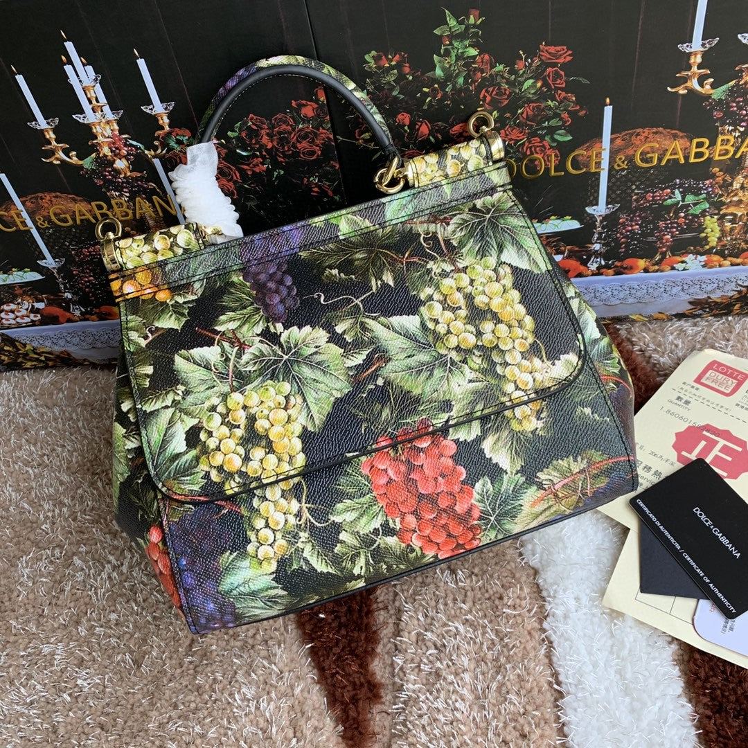 GLAMI MeGLAMIum Sicily Handbag Unique Print Motifs Muticolour For Women 10.2in/26cm GLAMI