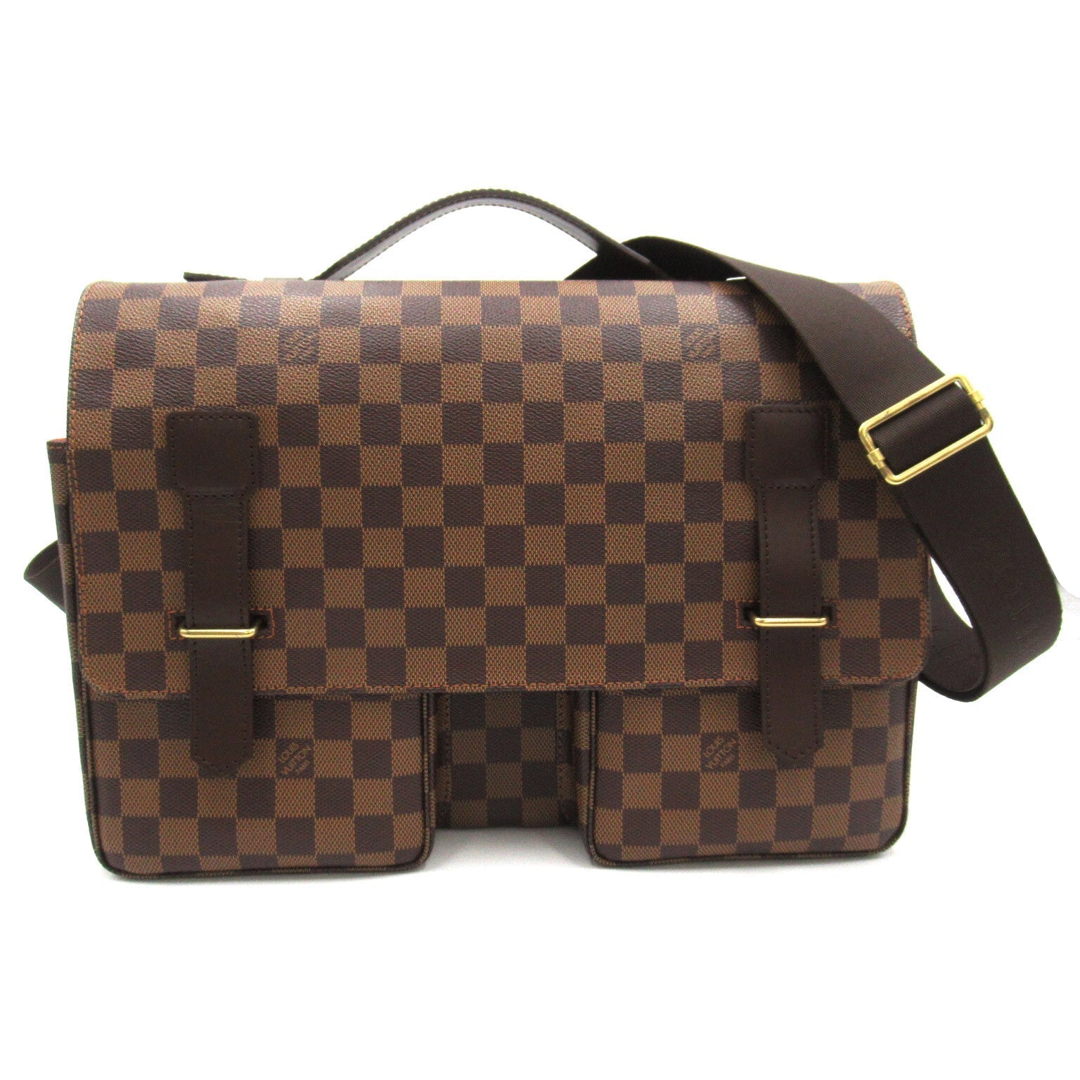 Louis Vuitton Broadw Shoulder Bag PVC coated canvas Damiens Brown N42270