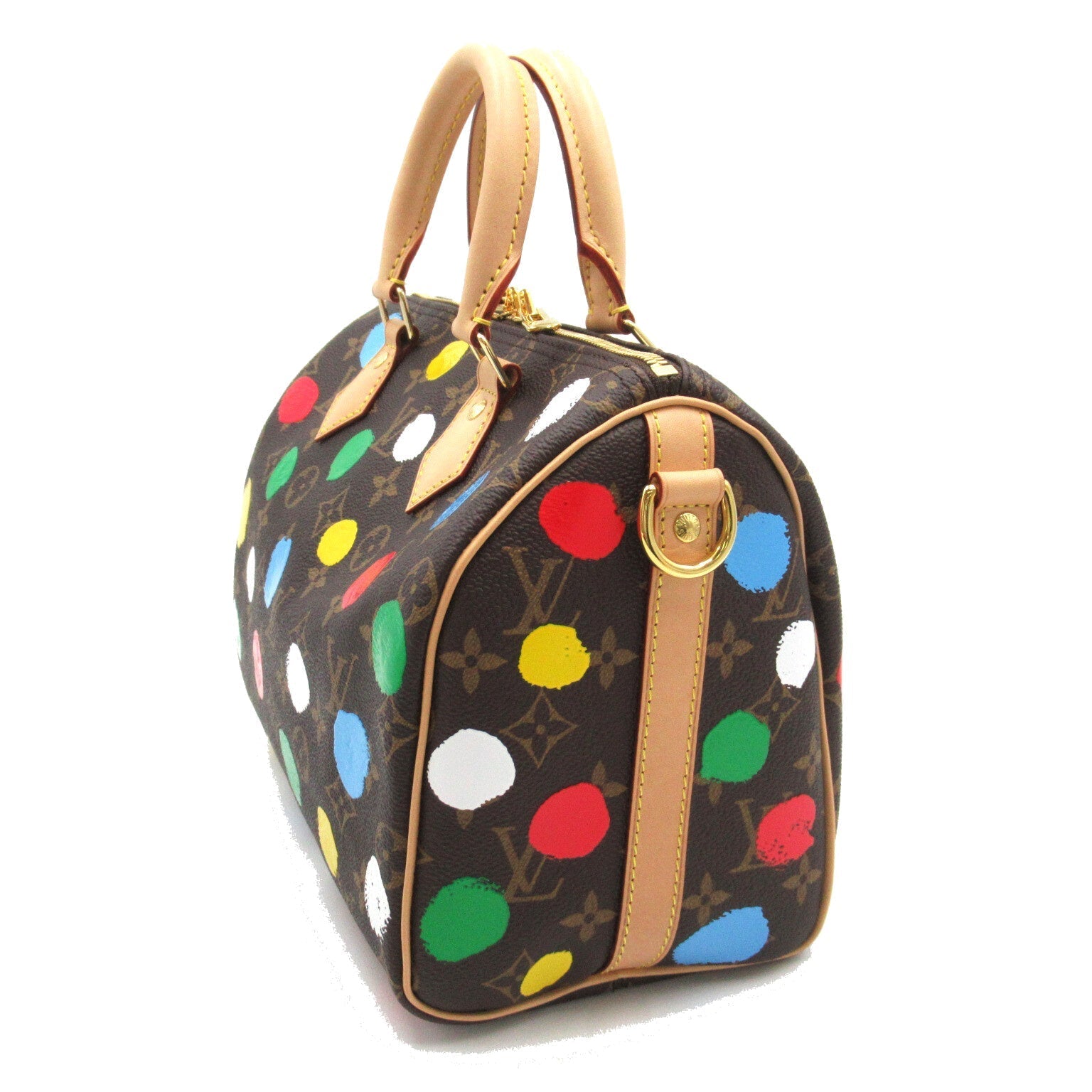 Louis Vuitton LV  YK Speedy Bandouliere 25 2w Shoulder Bag PVC Coated Canvas Monogram  Brown / Multicolor M46433