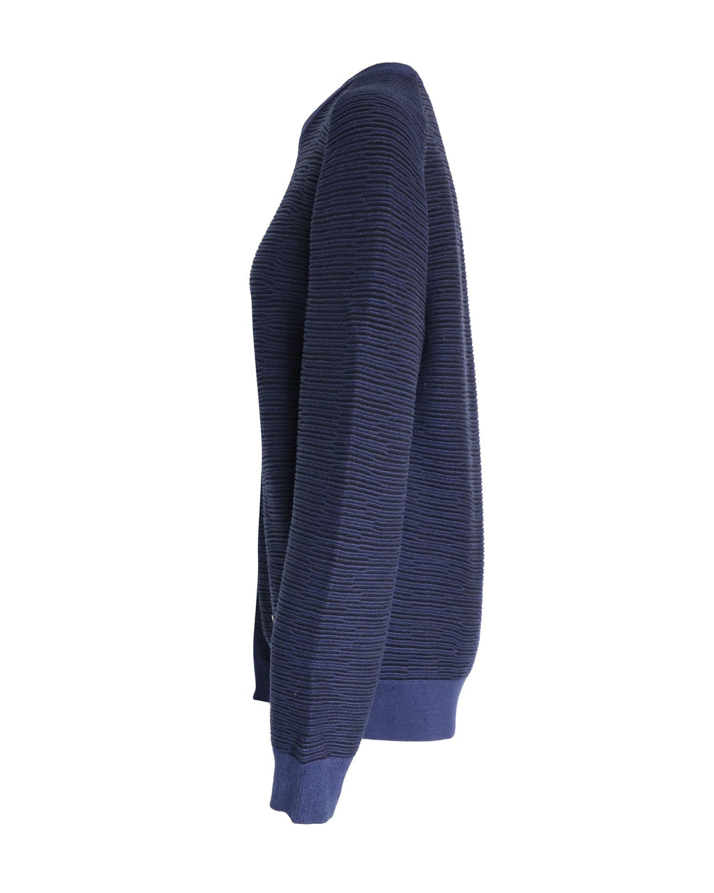 Louis Vuitton Striped Crewneck Sweater in Navy Cotton