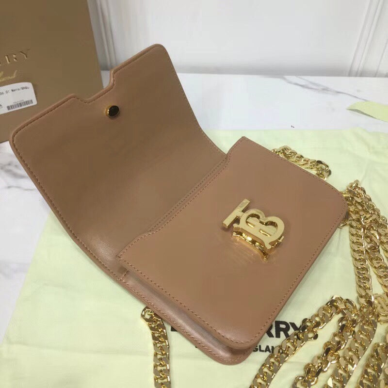 GLAMI Tb Chain Belt Bag Brown For Women, Bags 6.6in/17cm
