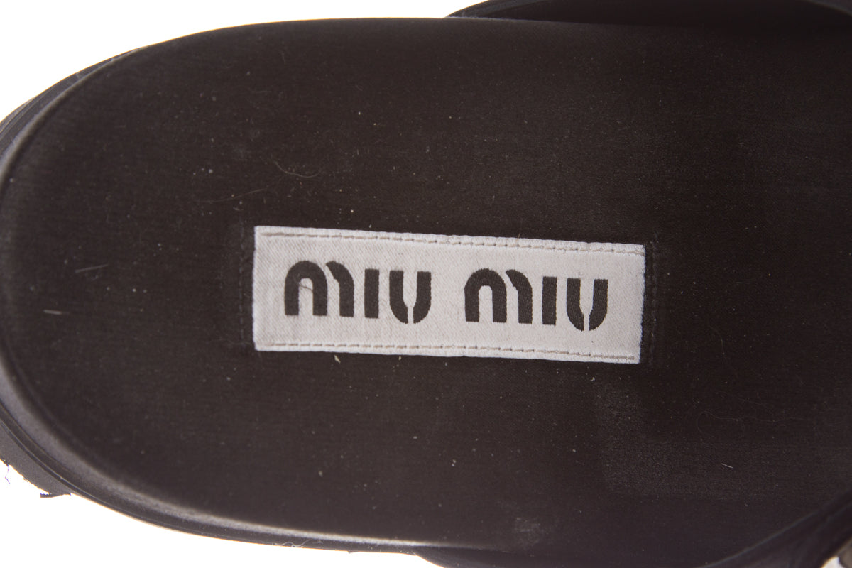 Miu Miu Black Sandals SZ 39