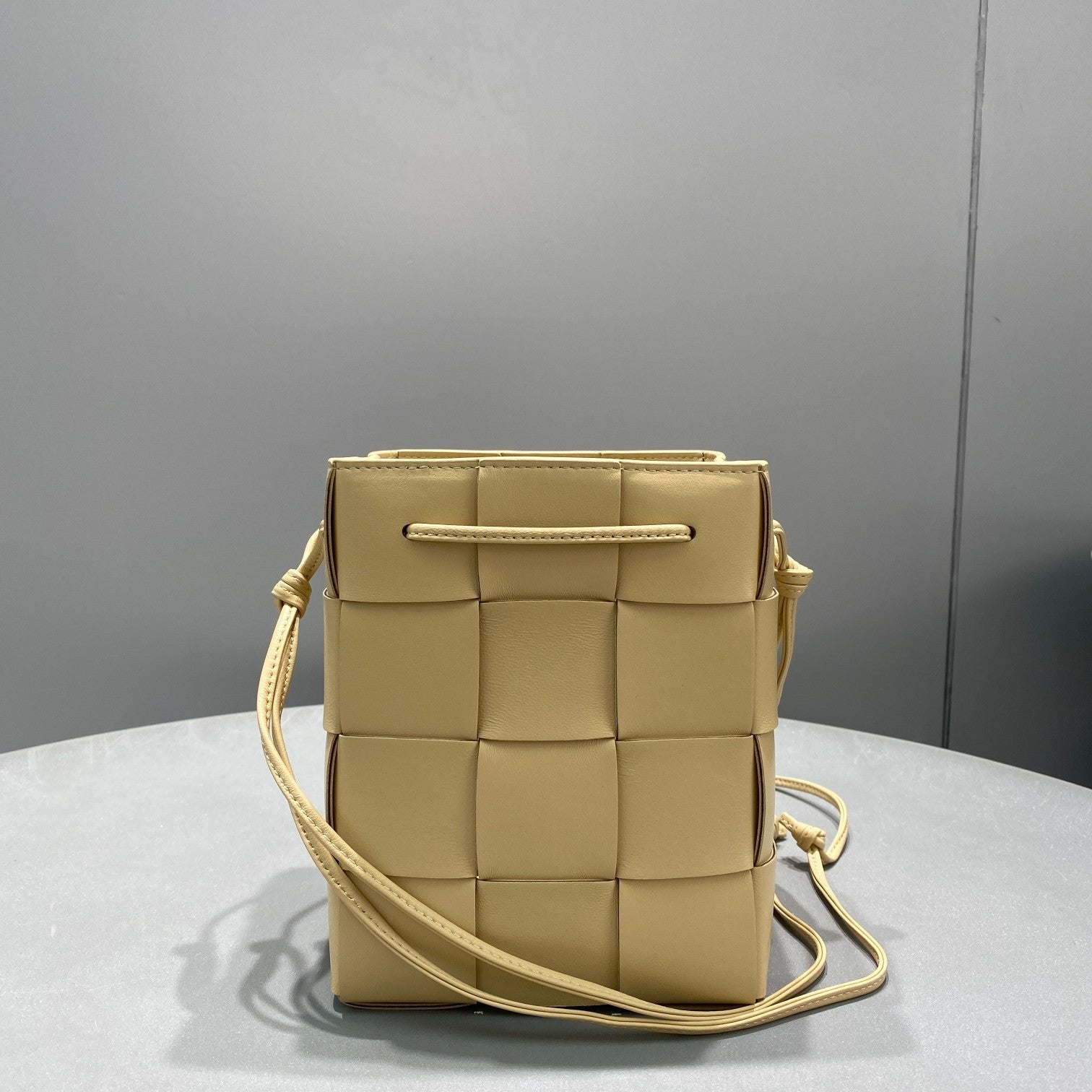 GLAMI Mini Cassette Bucket Bag Beige, For Women, Bags 5.5in/14cm 680217VCQC49776