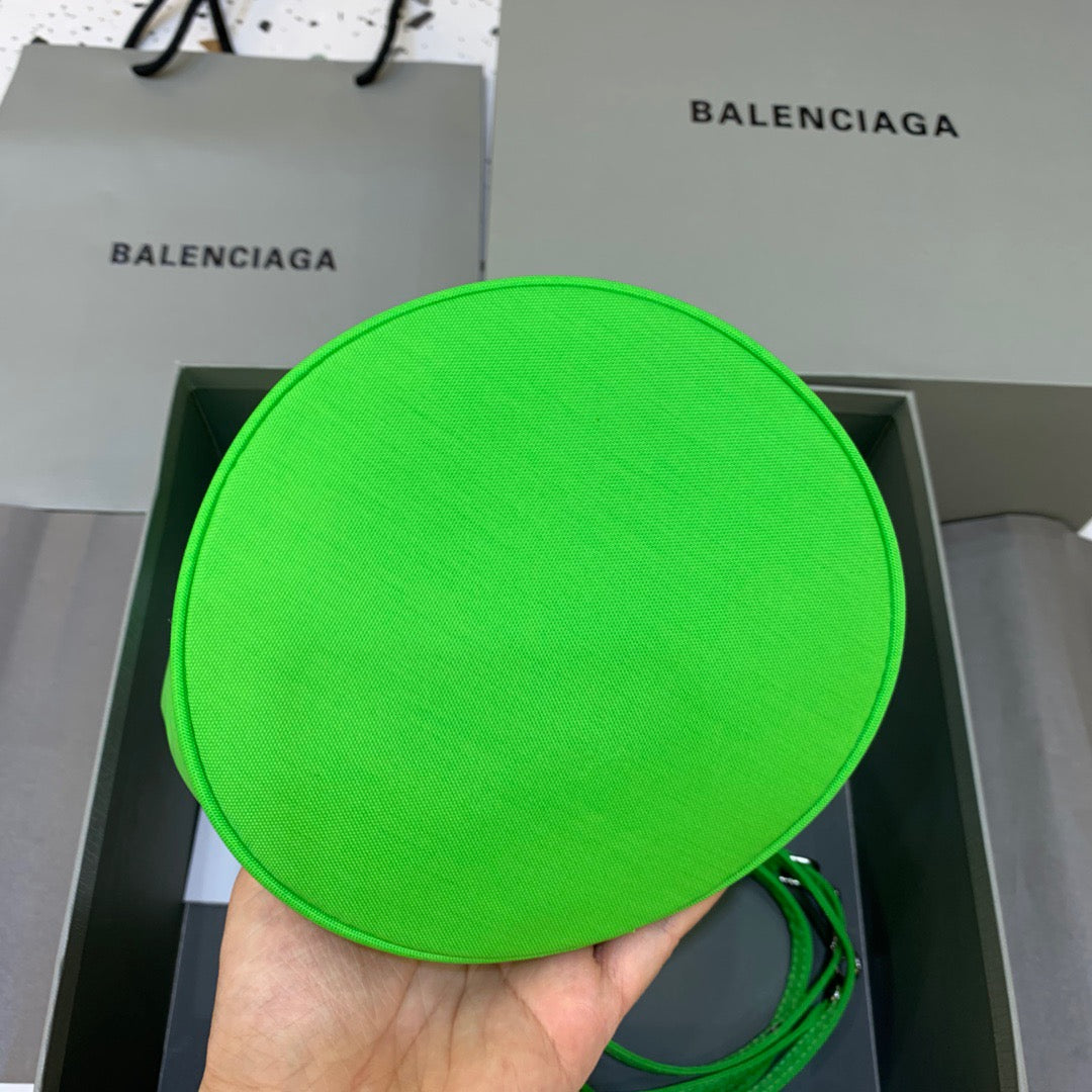 Balen Le Cagole MeGLAMIum Bucket Bag In Green, For Women,  Bags 11.8in/30cm