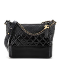 CHANEL Gabrielle Hobo Quilted Goatskin and Patent Medium