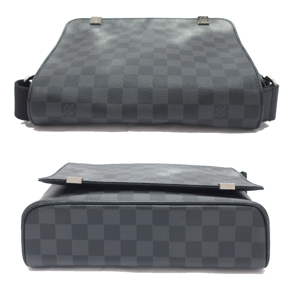 Louis Vuitton District PM NM Shoulder Bag N41028 Damier Graphite Silver  Mens  Preservation Bag