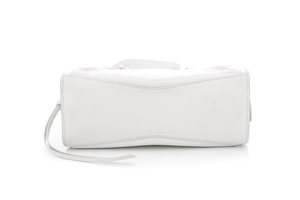 Balenciaga White Leather Neo Classic City Handbag