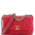 CHANEL 19 Flap Bag Quilted Tweed Medium