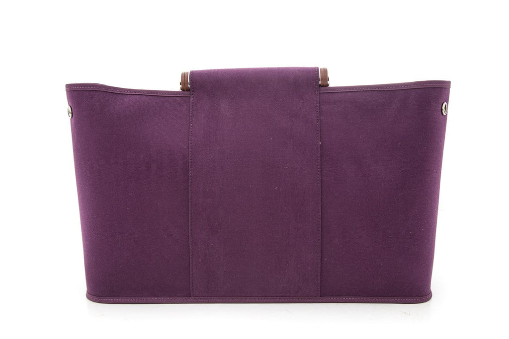 HermÃƒÆ’Ã‚Â¨s Purple Toile Officier Cabag Elan Handbag