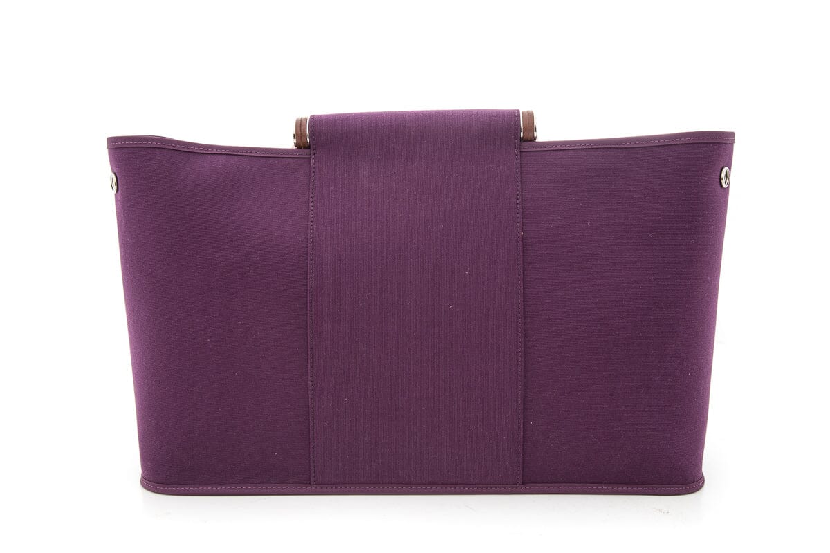 HermÃƒÆ’Ã‚Â¨s Purple Toile Officier Cabag Elan Handbag
