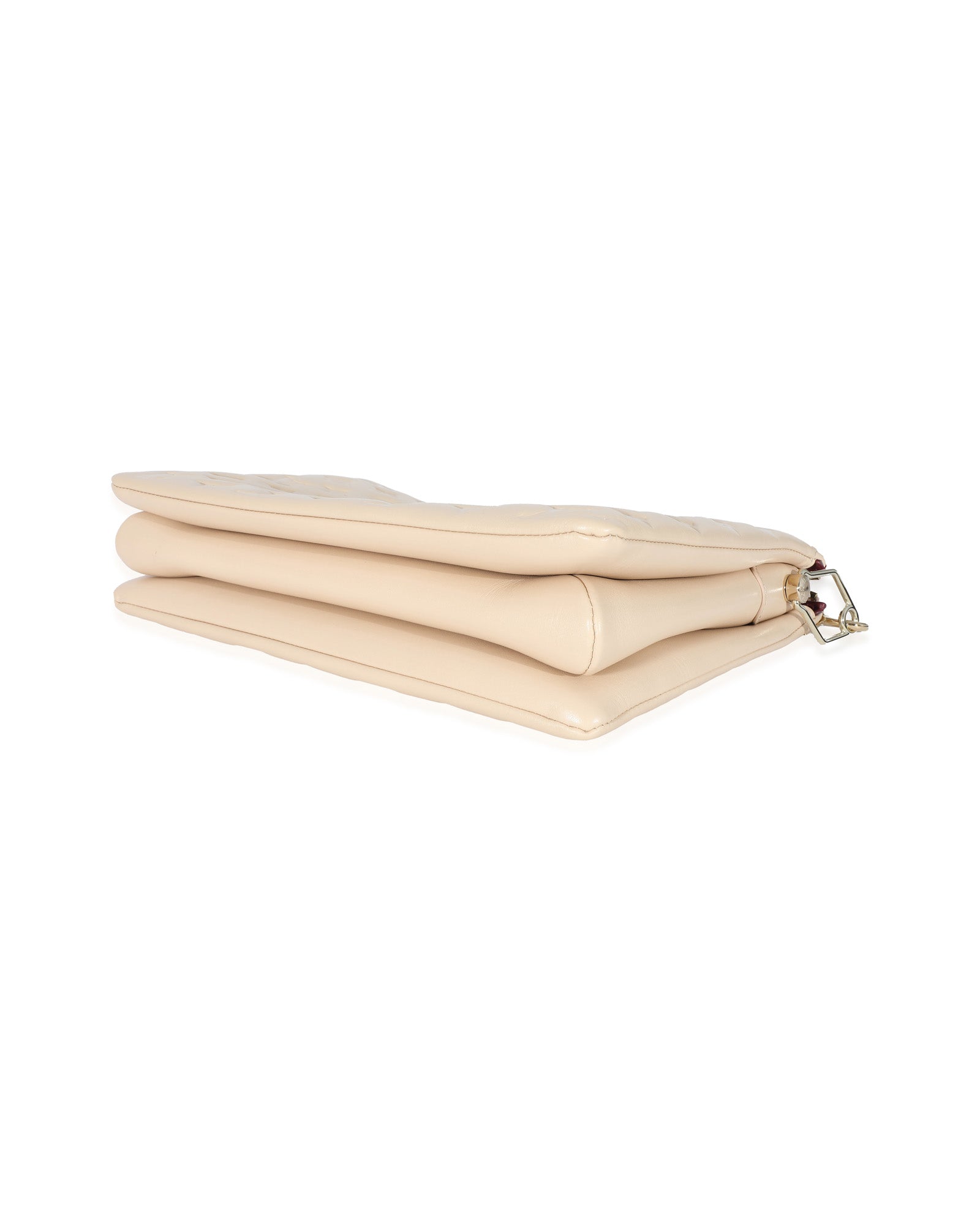 Louis Vuitton Cream Monogram Puffy Lambskin Coussin MM