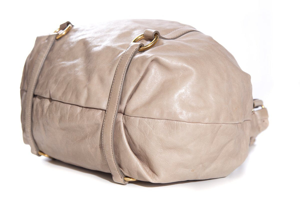 Miu Miu Taupe Handle Bag