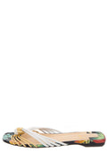 Christian Louboutin Floral Flat Slip On Sandal SZ 39