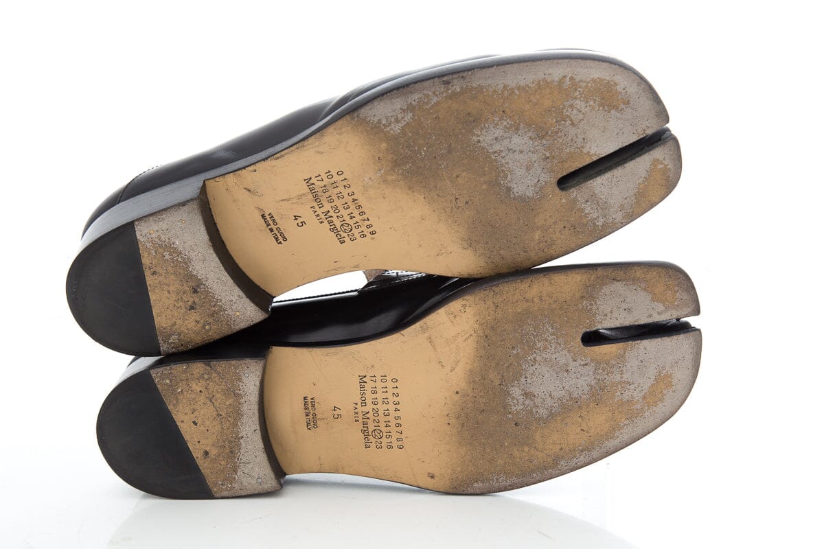 Maison Margiela Men's Black Tabi-Toe Shoes SZ 45